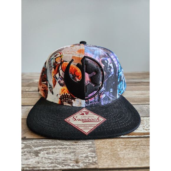 Star Wars Original Snapback Hat Cap Bioworld Merch Sublimation Episode VII OSFA - Picture 1 of 5